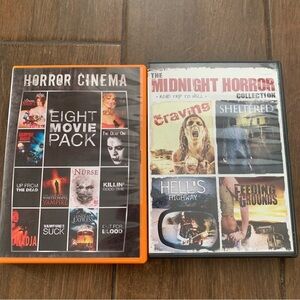 Horror Cinema DVDs Echo Bridge 12 Movies total 2 DVD set